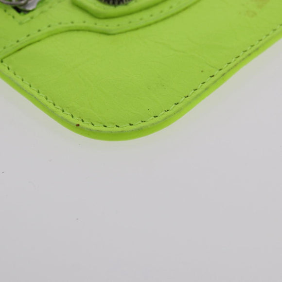 BALENCIAGA Le Cagole Shoulder Bag Leather Green 719065 Auth 185357SAM