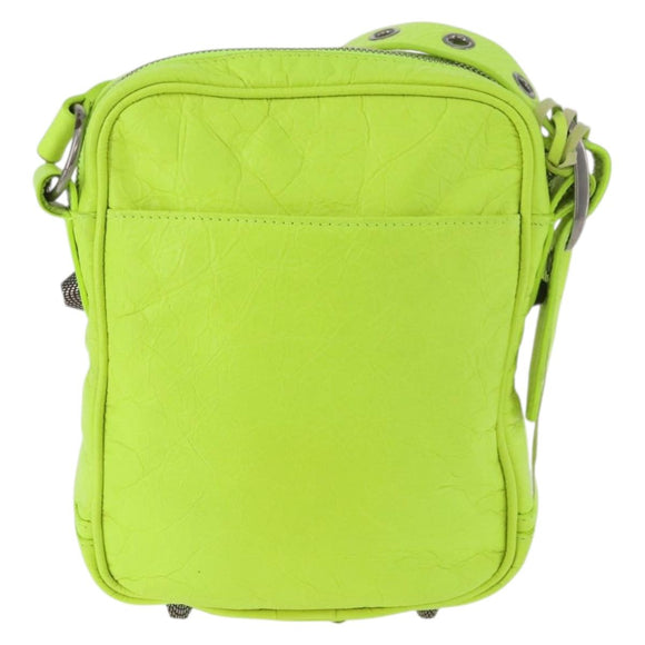 BALENCIAGA Le Cagole Shoulder Bag Leather Green 719065 Auth 185357SAM