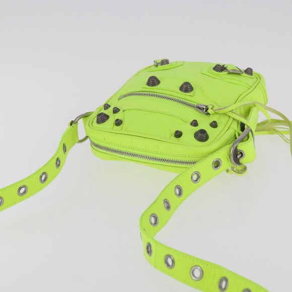 BALENCIAGA Le Cagole Shoulder Bag Leather Green 719065 Auth 185357SAM