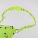 BALENCIAGA Le Cagole Shoulder Bag Leather Green 719065 Auth 185357SAM-14