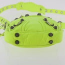 BALENCIAGA Le Cagole Shoulder Bag Leather Green 719065 Auth 185357SAM-5