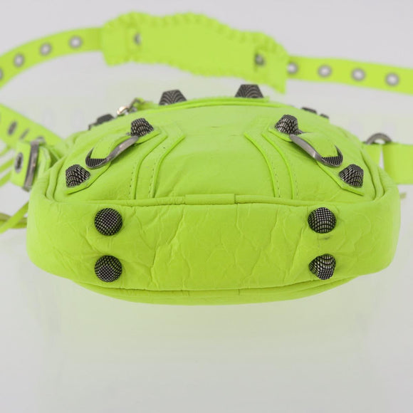 BALENCIAGA Le Cagole Shoulder Bag Leather Green 719065 Auth 185357SAM