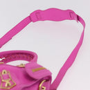 BALENCIAGA Classic Metallic Edge Mini City 2way Pink 390160 Auth 185358SAM-15