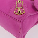 BALENCIAGA Classic Metallic Edge Mini City 2way Pink 390160 Auth 185358SAM-17