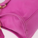 BALENCIAGA Classic Metallic Edge Mini City 2way Pink 390160 Auth 185358SAM-18
