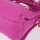 BALENCIAGA Classic Metallic Edge Mini City 2way Pink 390160 Auth 185358SAM-19