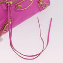 BALENCIAGA Classic Metallic Edge Mini City 2way Pink 390160 Auth 185358SAM-20