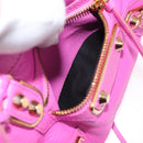 BALENCIAGA Classic Metallic Edge Mini City 2way Pink 390160 Auth 185358SAM-27