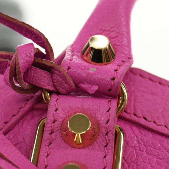 BALENCIAGA Classic Metallic Edge Mini City 2way Pink 390160 Auth 185358SAM