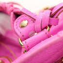 BALENCIAGA Classic Metallic Edge Mini City 2way Pink 390160 Auth 185358SAM-10