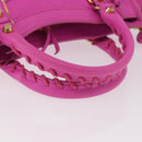 BALENCIAGA Classic Metallic Edge Mini City 2way Pink 390160 Auth 185358SAM-7