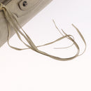 BALENCIAGA Tzigie Hand Bag Leather 2way Beige 128523 Auth 185359V-16