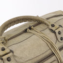 BALENCIAGA Tzigie Hand Bag Leather 2way Beige 128523 Auth 185359V-19