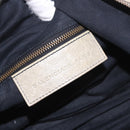 BALENCIAGA Tzigie Hand Bag Leather 2way Beige 128523 Auth 185359V-20