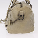 BALENCIAGA Tzigie Hand Bag Leather 2way Beige 128523 Auth 185359V-4