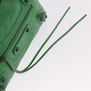 BALENCIAGA The City Hand Bag Leather 2way Green 103208 Auth 185361M-19