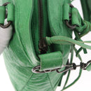 BALENCIAGA The City Hand Bag Leather 2way Green 103208 Auth 185361M-10