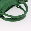 BALENCIAGA The City Hand Bag Leather 2way Green 103208 Auth 185361M-7