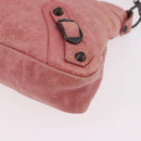 BALENCIAGA The First Hand Bag Leather 2way Pink 103208 Auth 185362V-13