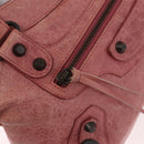 BALENCIAGA The First Hand Bag Leather 2way Pink 103208 Auth 185362V-17