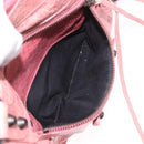 BALENCIAGA The First Hand Bag Leather 2way Pink 103208 Auth 185362V-26