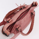 BALENCIAGA The First Hand Bag Leather 2way Pink 103208 Auth 185362V-6