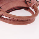 BALENCIAGA The First Hand Bag Leather 2way Pink 103208 Auth 185362V-7