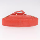 BALENCIAGA The First Hand Bag Leather 2way Orange Gold 285433 Auth 185363V-5