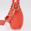 BALENCIAGA The First Hand Bag Leather 2way Orange Gold 285433 Auth 185363V-3