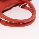 BALENCIAGA The First Hand Bag Leather 2way Orange Gold 285433 Auth 185363V-7