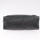 BALENCIAGA The City Hand Bag Leather 2way Black 115748 Auth 185364SAM-11