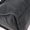 BALENCIAGA The City Hand Bag Leather 2way Black 115748 Auth 185364SAM-14