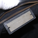 BALENCIAGA The City Hand Bag Leather 2way Black 115748 Auth 185364SAM-20