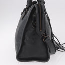 BALENCIAGA The City Hand Bag Leather 2way Black 115748 Auth 185364SAM-5
