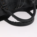 BALENCIAGA The City Hand Bag Leather 2way Black 115748 Auth 185364SAM-7