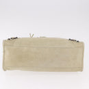 BALENCIAGA The City Hand Bag Leather 2way Ivory 115748 Auth 185365V-7