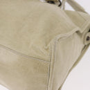 BALENCIAGA The City Hand Bag Leather 2way Ivory 115748 Auth 185365V-19