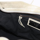 BALENCIAGA The City Hand Bag Leather 2way Ivory 115748 Auth 185365V-26
