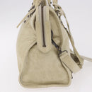 BALENCIAGA The City Hand Bag Leather 2way Ivory 115748 Auth 185365V-5