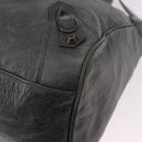 BALENCIAGA Vero Hand Bag Leather 2way Gray 235216 Auth 185366V-17