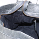 BALENCIAGA Vero Hand Bag Leather 2way Gray 235216 Auth 185366V-26