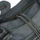 BALENCIAGA The City Bag Leather 2way Light Blue Gold Silver 115748 Auth 185367V-19