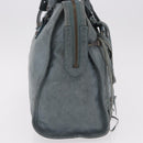 BALENCIAGA The City Bag Leather 2way Light Blue Gold Silver 115748 Auth 185367V-4