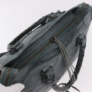 BALENCIAGA The City Bag Leather 2way Light Blue Gold Silver 115748 Auth 185367V-6