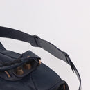 BALENCIAGA The Giant City Hand Bag Leather 2way Navy Gold 173084 Auth 185368SAM-10