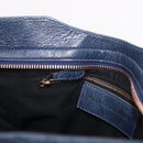 BALENCIAGA The Giant City Hand Bag Leather 2way Navy Gold 173084 Auth 185368SAM-22