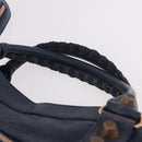 BALENCIAGA The Giant City Hand Bag Leather 2way Navy Gold 173084 Auth 185368SAM-8