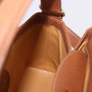 GUCCI Bamboo Hand Bag Leather 2way Brown Gold Auth 185369-21