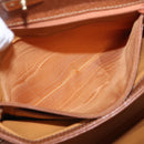 GUCCI Bamboo Hand Bag Leather 2way Brown Gold Auth 185369-26