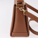 GUCCI Bamboo Hand Bag Leather 2way Brown Gold Auth 185369-4